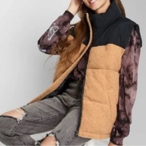 Wild fable oversized teddy vest